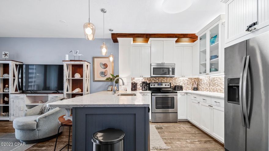 Ocean-View Luxury Condo - Sleeps 8 - Strong Pre-Bookings for the Year!

Welcome to your dream ocean-view condominium! This fully furnished, beautifully updated unit comfortably sleeps eight guests and is move-in or rental-ready. It features a spacious layout with brand-new flooring throughout and a remodeled kitchen equipped with modern amenities.

Designed for comfort and style, it offers two luxurious bedroom suites—one with a king bed and the other with a queen—each with private tiled bathrooms. A charming third bedroom/bunk room, complete with two bunk beds and an additional full bathroom, ensures ample space for everyone. The living room also includes a queen sleeper sofa, providing extra flexibility for larger groups.

Step onto the private balcony and take in breathtaking views of the resort pool, sugar-white sandy beach, and the stunning emerald waters of the Gulf. Inside, you'll find everything you need for a seamless stay, including Cable TV, WiFi, a Washer/Dryer, and a Full Kitchen with essential appliances such as a Coffee Maker, Microwave, Toaster, and Blender.

Shores of Panama has resort-style amenities, including a beachfront deck with a lagoon-style pool, a children's play area, an outdoor jacuzzi, a heated indoor pool and indoor jacuzzi, a tiki bar & grill, a fitness center, and a grilling area. Its prime location offers convenient access to top-tier dining, shopping, golf courses, and entertainment options, making it the perfect vacation retreat.

With strong pre-bookings already secured for the year, this condo is an outstanding investment opportunity with immediate income potential! Don't miss your chance to own a piece of paradise—schedule your showing today!