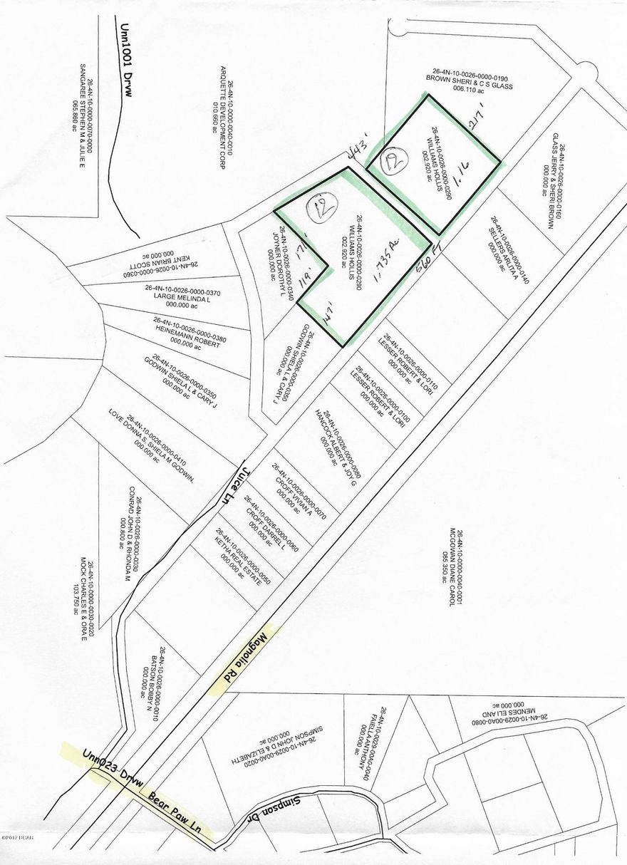 This beautiful waterview property, very near the Chipola River and the Magnolia Boat Landing, consists of 5 lots, which may be sold separately, or the lucky buyer may get a Great Deal by purchasing the complete set of lots together.  The Chipola River is an Outstanding Florida Waters River, which runs through a bed of limestone, and its banks are riddled with historic limestone caverns and fossils.  Many vistors canoe, kayak, fish, and snorkel in this beautiful, clear river.  The stream bed contains an abundance of ancient shark teeth and historic fossils.  Perfect place for a weekend campsite, or even a permanent dwelling, surrounded by nature and all it's beauty.