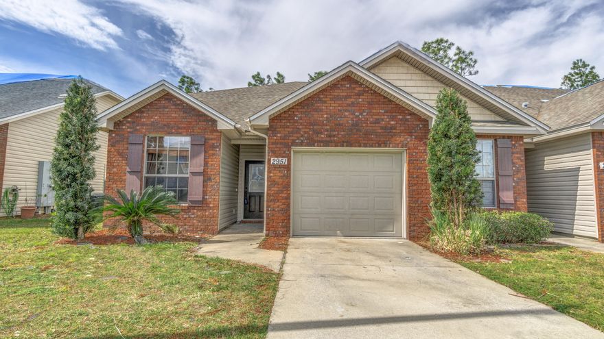 This 4 bedroom, 2.5 bath townhouse is located in Lynn Haven; close to everything! New roof coming soon...This home was about to be listed prior to the storm and had new carpets in bedrooms, new laminate flooring downstairs in living room and master bedroom and fresh paint. Now you will be getting a brand new roof as well. This home is move in ready and shows very well. Master bedroom is on the 1st floor with ensuite with soaker tub, separate shower and walk in closet. Laundry room, 1/2 bath, kitchen and eat in breakfast nook all on first floor with 1 car garage. There are 3 bedrooms and a guest bathroom upstairs! All sizes/info/measurements are approx; please verify if important!