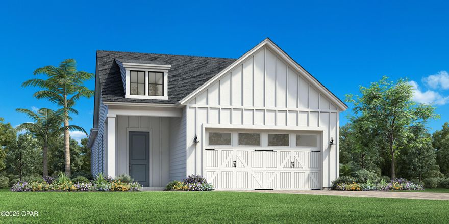 Frankford floor plan. Farmhouse front elevation.