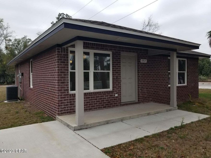 Ask about our Move-in special, Only $800 for the first month rent! New construction all brick with front porch & yard is now ready for you to move-in. offers lots of room with its open floor plan and lots of natural light. LVP flooring throughout and the kitchen offers lots of room as well as the large two bedrooms to fit your furniture. The Master bedroom has its own bath with a walk-in shower with seat and the other full bathroom has a full tub and shower. Utility and washer /dryer room will hold a lot of storage. 10-minute drive to beach side and close to everything.