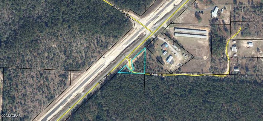 This almost 3/4 of an acre Commercial Property is located on Hwy. 77. The AADT (Average Annual Daily Total) traffic count from the FDOT for this road location is 5300. This roadway is also in the process of being 4 laned which is almost complete.