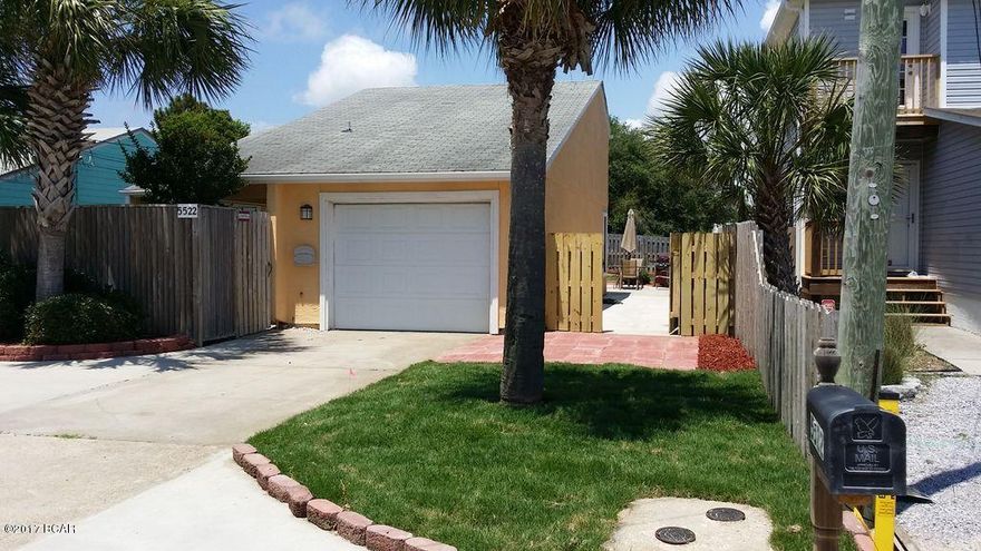 Great Location, one block off Thomas Drive-Walk to the beach. Enclosed front patio area, open patio in back yard. Great get away to enjoy the beac, short walk to Schooners. great home or beach get-a-way. Great beach rental. Yard big enough for a pool. 

New Roof -2017

City Sewer-2015

See documents for full list of upgrades