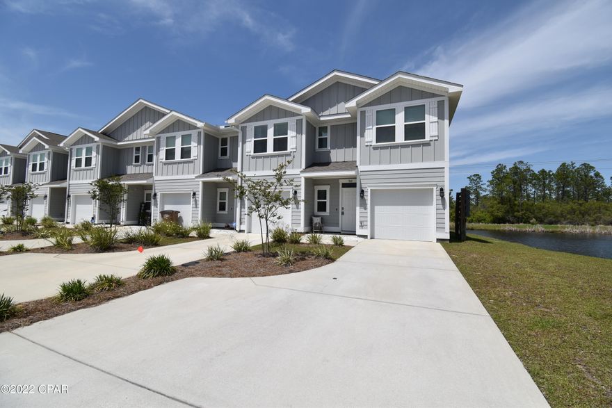 This is a BEAUTIFUL 3 bedroom 2 and a half bath townHOME. This town house is a end unit right beside a pond. This fully furnished home includes TV's in all bedrooms, a 70 inch television in the living room, full furnished patio, grill, outdoor table with propane fire ring, and a office set up with a desk and printer. With a perfect location, of a short drive to the beach or a quick hope over the bridge to Panama City. There are stainless steel appliances, granite countertops, luxury vinyl plank flooring, concrete, and stone/trex private patio.



***Ask us about new Security Deposit insurance options available to avoid additional out of pocket expenses! ***More info at http://sayrhino.com/
