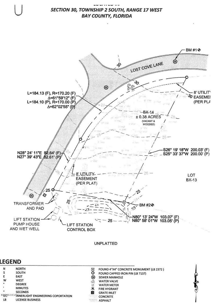 SELLER FINANCING AVAILABLE w/ 50% down. LARGE homesite 200 x 103 x 170 x 82.  It has been cleared of the under brush and it is located near the end of Lost Cove.   Close to a bridge leading to 20 lots (that were originally purchased by Tracey Lawrence's group).  This homesite is on a curve (the 170' is curved) which could make really nice access with a circular driveway in the front of the home.  There is approx. 19 acres behind this lot that are in a conservation easement.  There is a small creek that runs down at the bottom of that conservation land.  This has potential to have a nice home with conservation on the back side.  Only negative is a lift station near the south west corner of the lot.  That could be taken care of with vegetation screening.  Good topography, lots of potential.