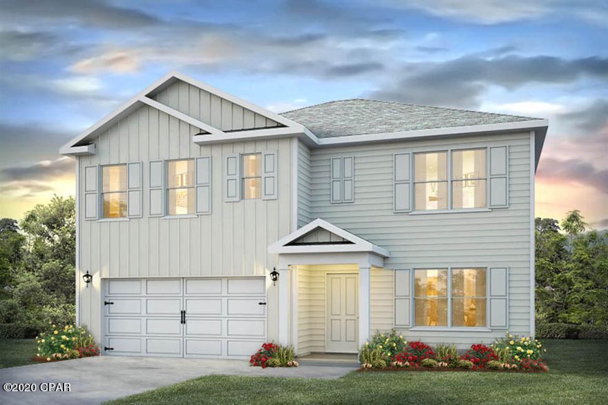 Welcome to Brighton Oaks! The Hayden is a two story 5 bed, 3 bath home, 2 car garage home. Interior features include vinyl flooring throughout the common areas, carpet in bedrooms, on the stairs, and in the upstairs hallway. Durable laminate countertops in the kitchen and baths and nickel hardware on the interior doors are a few of the added details. This home also features Whirlpool stainless steel appliances which include a free-standing electric range, microwave, and dishwasher. Downstairs there is a guest bedroom and a full bath and the additional bedrooms are on the second level. Bedroom 1 has a large bath with a walk-in closet, dual sink vanity, separate shower and large soak tub. Welcome to Brighton Oaks! The Hayden is a two story 5 bed, 3 bath home, 2 car garage home. Interior features include vinyl flooring throughout the common areas, carpet in bedrooms, on the stairs, and in the upstairs hallway. Durable laminate countertops in the kitchen and baths and nickel hardware on the interior doors are a few of the added details. This home also features Whirlpool stainless steel appliances which include a free-standing electric range, microwave, and dishwasher. Downstairs there is a guest bedroom and a full bath and the additional bedrooms are on the second level. Bedroom 1 has a large bath with a walk-in closet, dual sink vanity, separate shower and large soak tub.