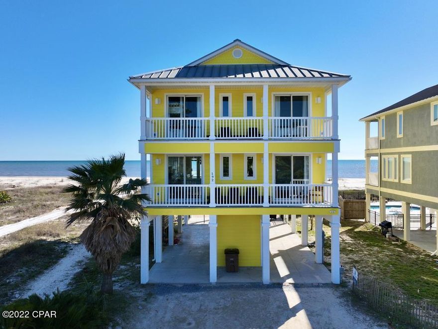 LUXURY GULF FRONT HOME ON INDIAN PASS W/PRIVATE OASIS STYLE POOL & GULF FRONT HOT TUB! This 5BR/5BA custom beach house is immaculately kept & rental ready. An updated kitchen features new SS appliances & granite countertops w/breakfast bar & ample cabinetry for storage. The dining area opens to a large living space w/panoramic Gulf views & stunning sunsets. Pamper yourself in 1of 4 spacious masters w/spa-like en-suites & private balcony access. A bunkroom w/en-suite is perfect for children! Relax poolside on the sun deck or take a stroll down the boardwalk to sugar white sand beaches for shoreline fishing & kayaking. Enjoy an easy to maintain landscape w/native plants, lush palms & plenty of covered parking. This home will take your breath away! Watch our 3D tour, call for a showing & pres