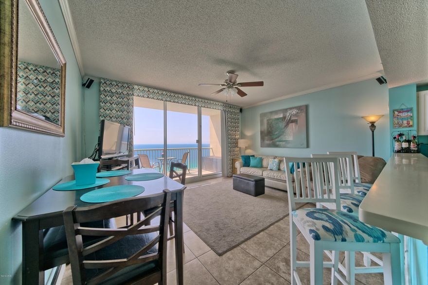 ****GORGEOUS PENTHOUSE**** This 2 bedroom 2 bath condo has been BEAUTIFULLY DECORATED to meet the upscale taste of the owners! This condo has UNBELIEVABLE GULF VIEWS from the main living area, kitchen, balcony and has custom tile throughout. The RECENT RENOVATIONS include new paint, draperies, bedroom furniture, patio furniture, dining table & bar stools, refrigerator, washer/dryer, surround sound entertainment system, IPachie Thermostat Control System and the list goes on and on!. MAJESTIC BEACH RESORT has absolute UNSURPASSED AMENITIES which include 3 large outdoor pools, 2 heated indoor pools, 2 kiddie pools, H2O Bar & Grill, Starbucks Deli, movie theater and a state of the art workout facility. This FANTASTIC BEACH FRONT location is close to Shopping, Dining, Entertainment and more!!!