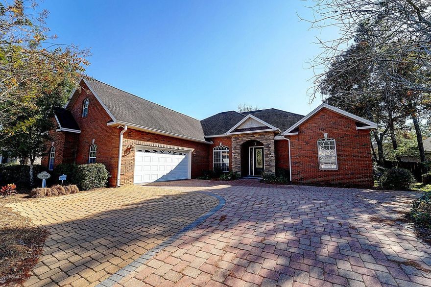 Custom built home in one of the areas finest subdivisions! This home features a full 4 bedrooms and 3 full baths PLUS a bonus room upstairs. (Potentially a 5 bedroom!). There is a formal living and dining room as well as a open eat in kitchen/breakfast nook/living area. The Home features high ceilings with trey accents, tall doors, hardwood floors in the living area, tile in the kitchen/baths. The master bedroom has double doors opening up to the patio area. The luxurious master bathroom has a Jetted tub, tiled shower, private water closet and a large walk in closet. This home sits at the end of a cul-de-sac and has a private fended backyard.