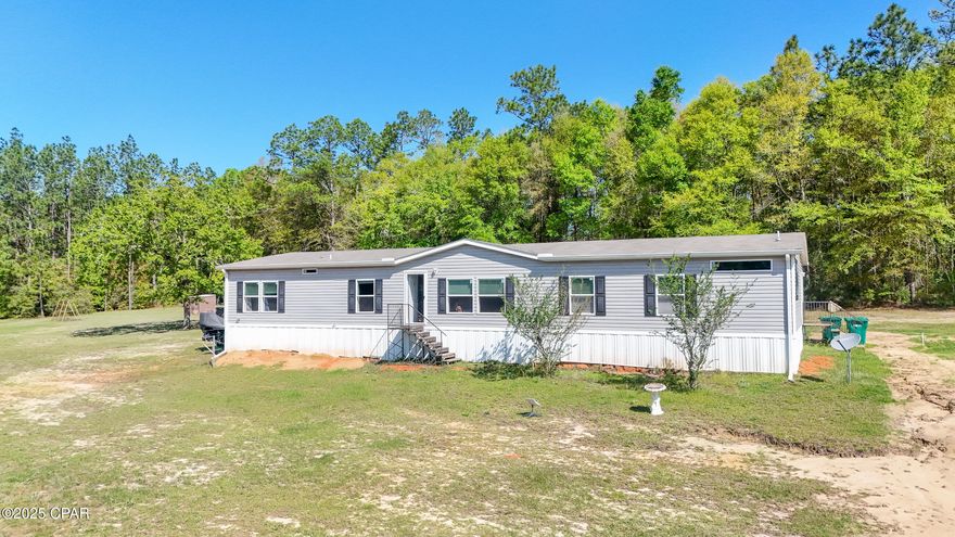 Charming Country Living on 5 Acres!

Welcome to your peaceful retreat in the heart of Washington County! Nestled on 5 beautiful acres, this well-maintained mobile home offers the perfect blend of privacy, space, and country charm. Located at 1841 Ledger Rd, Chipley, FL, this property is ideal for those seeking room to roam, garden, or simply enjoy the quiet rural lifestyle.

Built with top quality materials and many upgrades including a dormer roof, Hurricane 3 zone mobile home that requires extra ground tie downs, 6 inch walls vs the 4in type 2 homes. This home is built to withstand high winds.

Step inside to find a cozy and functional interior with an open-concept living and dining area, a spacious kitchen with ample cabinetry, and comfortable bedrooms perfect for family living. The home is move-in ready and offers plenty of natural light and relaxing views of the surrounding property.

Outside, you'll find a large yard, mature trees, and plenty of open space—ideal for animals, hobbies, or future expansion. Whether you envision a mini-farm, workshop, or just wide-open freedom, this property delivers. 1 shed conveys and above ground swimming pool!

Key Features:

4 Bedrooms / 3 Bathrooms

5 Acres of High & Dry Land

Peaceful Rural Location

Room for Horses, Gardening, or Recreation

Minutes to Downtown Chipley, I-10, and Local Schools

Enjoy the serenity of country life with the convenience of town just a short drive away. Whether you're looking for a homestead, weekend getaway, or investment property, 1841 Ledger Rd is a must-see!