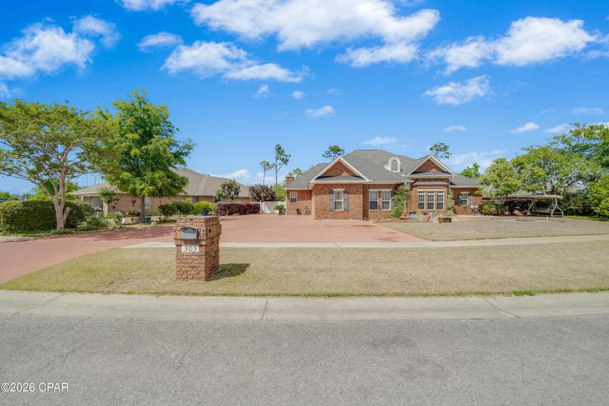 This home is absolutely gorgeous located in the popular subdivision of the Woods. Home has 2 living rooms. One off from the kitchen and one as you come in the front door. This home is tastefully decorated with stunning lighting and chandeliers. It also has an office and an extra sitting room. New roof in 2019. Back yard is a paradise for growing your own fruit. There are pear trees, peach trees, mulberry, cherry, kumquat, and persimmon trees. Very little yard to cut as pavers and extra concrete added. A perfect Lanai for grilling and sitting out side. This will not last long! Go a few blocks and you are on 23rd street for everything you will need. Wonderful neighborhood.