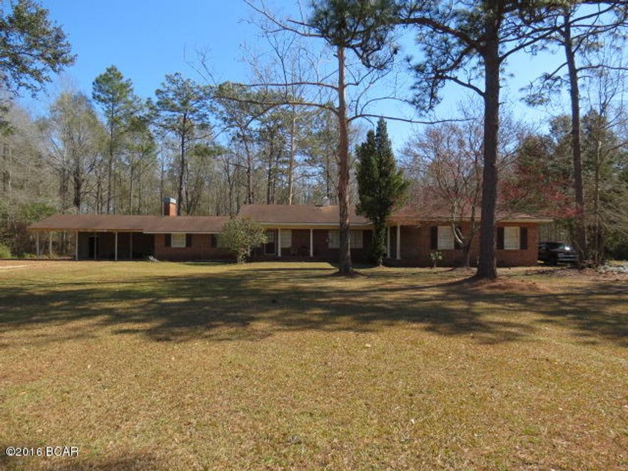 Lots of options with lots of space can be found in this 4/3.5 home that features, kitchen, pantry/laundry with 1/2 bath, dining/living room, formal dining room, formal living room, den with a cozy fireplace, two master bedrooms one with a fireplace both with master bath. L shaped front porch, two car carport, storage room, oversized front yard. All sitting on 7.5 +/- Ac. Make Your Appointment Today!!