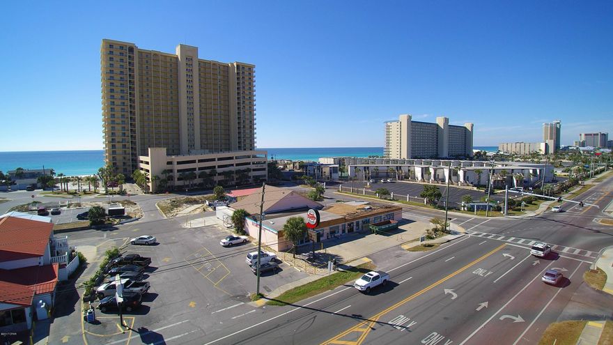 . This building is located on a strategic corner at the intersection of Thomas Drive and Joan Avenue. It is also just a few hundred feet from the beach. The building has had an update on the facade. This suite has 3005 square feet with retail windows looking out onto Thomas Drive and the intersection at Joan Ave. There is a walking cooler plus access to community restrooms, which do not eat into the space square footage. The foot traffic generated by the current tenants as well as the surrounding businesses is incredible. There is ample parking as long as business is generally concluded by 10:30pm.