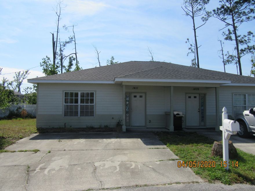 2 bedroom, 2 bath duplex with ceramic tile and carpet throughout. All property sizes and ages are approximate, please measure and/or verify if important. School assignments are subject to change, please check with Bay County for most accurate information. Pets allowed with owner approval and NON REFUNDABLE pet fee applies per pet. Breed restrictions apply