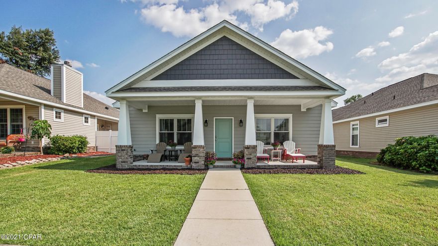 CURRENTLY UNDER CONTRACT, SELLER ACCEPTING BACKUP OFFERS. Custom designed Craftsman in desirable Riverside. This home was crafted in 2016 with size and quality construction in mind providing 2.x6 exterior walls, hardie board siding and upgraded windows. Inside boasts a movie/media room that can be turned into any bonus room you'd like. Custom kitchen with black stainless appliances, designed hood, oversized island and granite counter tops. Open floor plan with vaulted and tray ceilings. Wood inlay design, batten board and extra touches to the interior design. Oversized great room overlooking the beautiful courtyard. Large front porch. Tucked away master suite with tiled shower and free standing soaker tub.