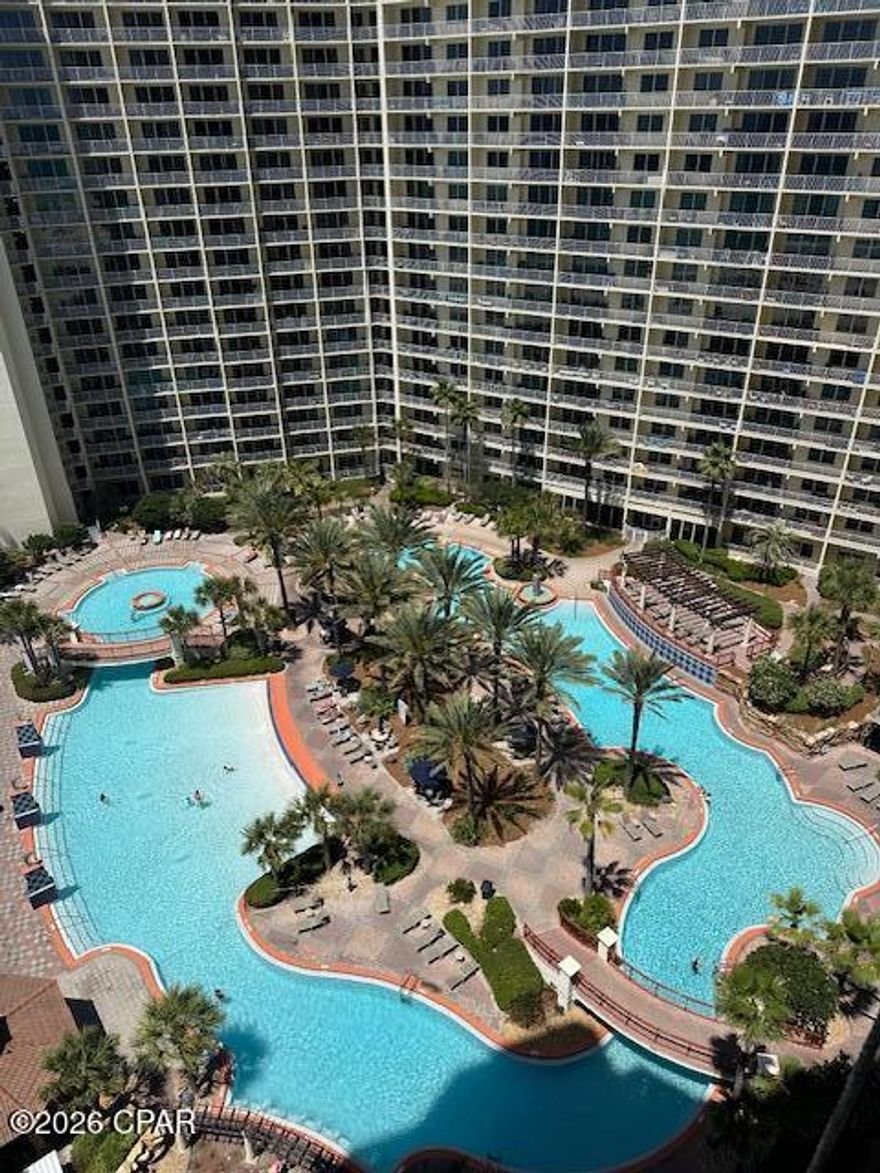 Experience exceptional Gulf-front living and strong investment potential with this premier 3-bedroom + bunk, 3bath condo, the largest floor plan at Shores of Panama! Designed to comfortably accommodate large groups, this spacious layout sleeps up to 10 guests, making it an ideal high-performing short-term rental or a versatile vacation retreat for multi-family use. The open and functional floor plan includes a full laundry room, generous living space, and a spacious kitchen, creating a turnkey, rental-ready opportunity with immediate income potential.

From your private balcony, enjoy sweeping views of the resort-style lagoon pool and the Gulf of Mexico.

Shores of Panama is one of the most sought-after beachfront resorts on the Emerald Coast, known for its 14,000+ sq. ft. zero-entry lagoon-style pool, indoor heated pool and hot tub, beachfront access, fitness center, seasonal tiki bar, and on-site dining options including coffee, snacks, and pizza. Its unbeatable location places you next door to Pineapple Willy's and directly across from the dining and entertainment at Laketown Wharf.


Whether you're expanding your investment portfolio or securing a beachfront getaway with income potential, this property delivers on location, size, amenities, and ROI opportunity.