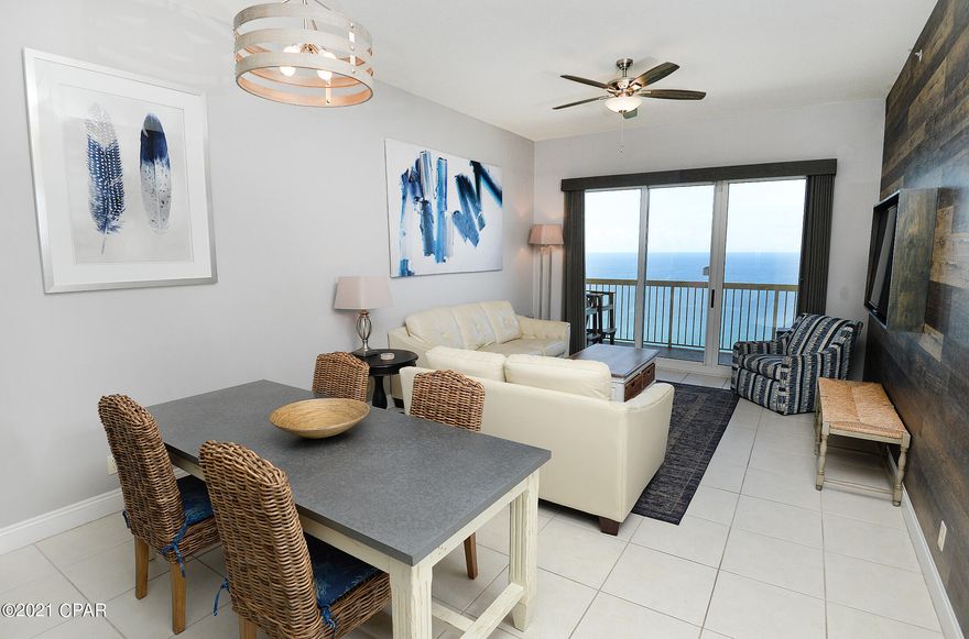 CURRENTLY UNDER CONTRACT, SELLER ACCEPTING BACKUP OFFERS.. ***PRICE IMPROVEMENT.....AMAZING PENTHOUSE WITH SPACTACULAR VIEWS.... in the most popular resort in Panama City Beach!!! This Awesome 2BR/2BA plus Bunk Room condo at Calypso is ready and waiting for you!!! Stainless steel appliances, decorative Kitchen backsplash, tile throughout the Living Area, Bathrooms & Kitchen, shiplap wall accent and much much more...!!! Wake up in your spacious Gulf front master bedroom and enjoy the view of the beautiful white sand beach and emerald waters of the Gulf of Mexico. You or your guests will relax in comfort as this unit feels and sleeps like a three Bedroom condo. Calypso Resort features fabulous amenities and truly has the best location on the beach!!!You are within walking distance to plenty of great shops, restaurants and attractions, not to mention all of the wonderful hosted events there as well. So come see for yourself all that this unit and Calypso has to offer. All dimensions are approximate and should be verified if important.