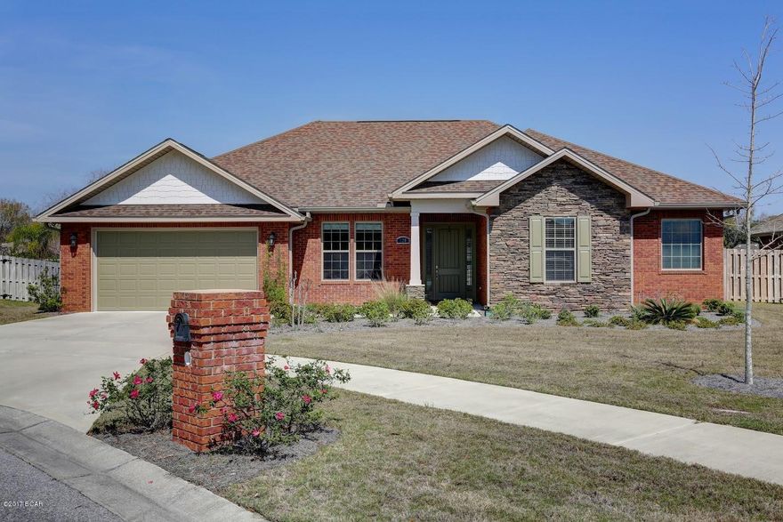 Beautiful 4/3 brick home in The Meadows & The Pointe. Granite counters, Stainless Steel Appliances. Open floor plan with fireplace. Lawn and Pest Treatment provided All property sizes and ages are approximate, please measure and/or verify if important. 

School assignments are subject to change, please check with Bay County for most accurate information.

Deposit is the same as the rent.

Pets allowed with owner approval and NON REFUNDABLE pet fee applies per pet.  Breed restrictions apply.