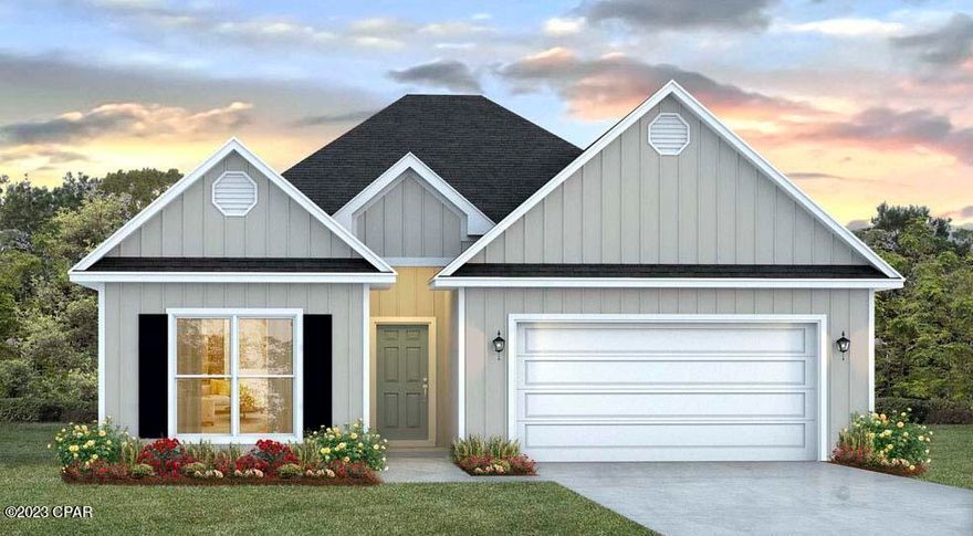 Located conveniently to Pier Park, ECP Airport, Frank Brown Park and the world-famous white sandy beaches, Ward's Creek boasts large spacious homesites surrounded by nature and water features. The ''Kennedy'' plan features a spacious back porch, Hardie siding, 9' ceilings, EVP flooring & carpet, Ivory shaker style cabinetry in the kitchen and bathrooms and granite countertops. This energy efficient home offers ''Home is Connected'' Smart Home package, DEAKO switches, 1-year builder warranty and 10-year structural warranty.

***currently not accepting investor offers  ***