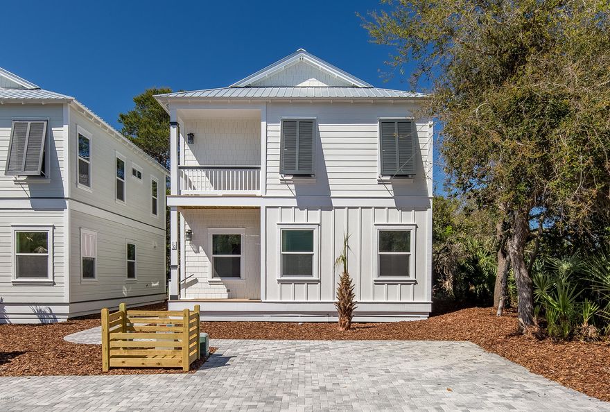 Brand New!  4 bedroom, 3 bathroom home located in Blue Mountain Beach south of 30A just steps away from biking and walk path and beach access.

Built to the latest standards, upgrades include, spray foam insulation in the ceiling and north walls, impact windows and doors, metal roof, separate A/C units for each floor, paver driveway, outdoor shower, tankless water heater and more. Design upgrades include shiplap walls, luxury vinyl floors, quartzite counter tops, upgraded cabinets with glass doors, stainless appliances, gas cooking, stainless vent hood, tiled showers, rimless glass shower enclosure in master bath and more. A rare find with upgrades, finishes location and price, this home is sure to please.