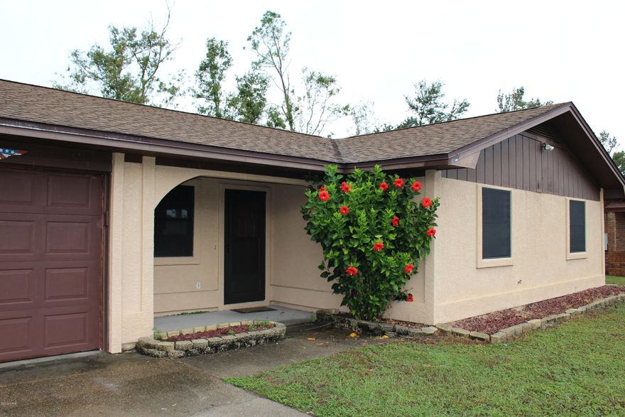LOCATION, LOCATION. This cute 3 bedroom, 2 bath home centrally located in Lynn Haven. Raised ceiling with beams in living area, open floor plan,  kitchen with stainless steel appliances and pantry,  vinyl flooring throughout living and master bedroom, laundry/mud room with washer & dryer connections, single car attached garage. Screened in porch overlooking the fenced in back yard, with shed for your use. 

Close to schools and shopping.     

Pets neg with pet fee.