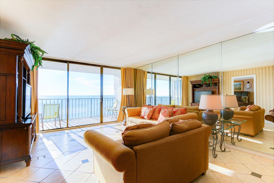 Your paradise awaits you at the highly sought after Edgewater Beach Resort! This Gorgeous 3 bedroom/3 bathroom luxurious fully updated unit boasts over 1,500sqft and excudes modern excellence with tasteful finishes.  Be blown away by the breathtaking Florida sunsets over the blue waters of the Gulf from your large 11th floor balcony. The spacious kitchen features granite countertops, tile flooring, stainless appliances, updated cabinets and a large breakfast bar. The sleek finishes flow into the generously spacious dining/living area. The tiled great room features large sliding glass doors allowing plenty of light to flow through the unit. The large master bedroom includes private access to the Gulf front balcony, plenty of windows, tile floors and connects to the master bathroom featuring granite countertops, tile flooring, and a beautiful tiled shower. The two additional rooms provide comfortable space, tiled floors and private full sized bathrooms. Edgewater is conveniently located close to shopping, popular dining and entertainment. Amenities include, Several Gulfside pools (some are heated), hot tubs, Spa, Beauty Salon, Ocean's Bar and Grill, Paradise Pizza, Blender, Corner Market with Starbucks and Ice Cream Parlor, Bakery, 9 hole par 3, tennis and room service.