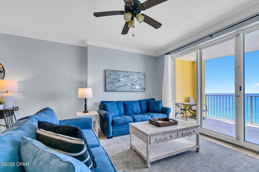 High-floor Gulf views, fully furnished, and truly turnkey... nothing left to do but sit back and enjoy!

Unit 1905 sits above the distraction and noise, with only emerald-green water and stunning Gulf sunsets in view.

The prime west-end location and resort amenities are what make this one stand out: close to Pier Park, 30A, and the stretch of Panama City Beach that keeps the beach experience relaxed yet convenient.

Resort-style amenities include two Gulf-front pools, hot tubs, sauna, fitness center, and dedicated beach service, giving owners and guests everything they need without ever leaving.

With the unit already on a rental program, it's set up for ownership whether you're looking for immediate income or a personal escape with zero prep work. Just sign on the dotted line and pack your flip flops.
Schedule your showing today!