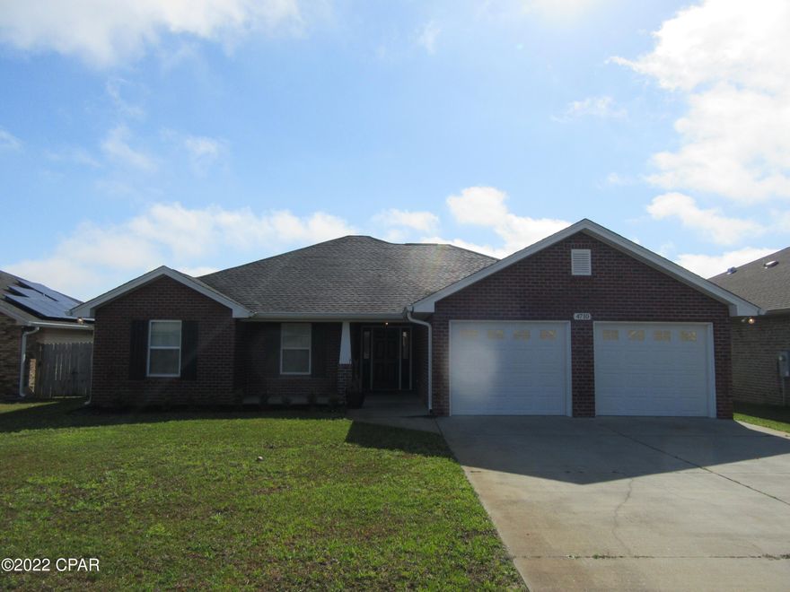 3-bedroom 2 bath brick home on Cul de sac with an open floor plan, wood floors and carpet throughout. Ceiling fans and a large, fenced back yard. Washer/Dryer included (AS IS) All property sizes and ages are approximate, please measure and/or verify if important.

School assignments are subject to change, please check with Bay County for most accurate information.

Deposit is the same as the rent. Pets allowed with owner approval and NON-REFUNDABLE pet fee applies per pet. Breed restrictions apply.