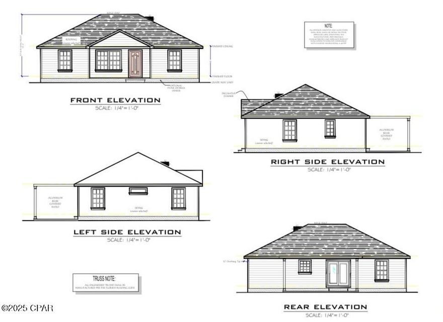 New Construction! Get this one under contract today so you can experience ''brand'' new.  Home is situated on a paved street within minutes to downtown Marianna, Florida! It is also conveniently located to interstate 10 and the Panama City ''cutoff''. This new build will feature ''Hardie'' board siding, dimensional shingles, LVP and tile flooring, granite countertops, 20'x12' cover back porch, tray ceiling in living room, and new stainless steel appliances. Lot size taken from plat map. See pictures. Actual size TBD by survey. Deed Restrictions to protect your investment. Choose roofline preference if under contract in time.