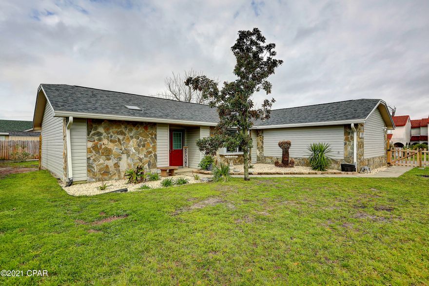 Come see this welcoming 3 bedroom, 2 bathroom home close to Tyndall AFB! With a well-laid out floor plan, this 1600 square foot, open concept home is a perfect choice. The beautifully renovated kitchen sets the scene for friend or family gatherings. Large fenced yard, with room for pets or gardening, newer LVP flooring, exterior siding, roofing, lighting and paint. Call today, because this home won't last long! ALL measurements are approximate, and should be verified by the buyer if important.