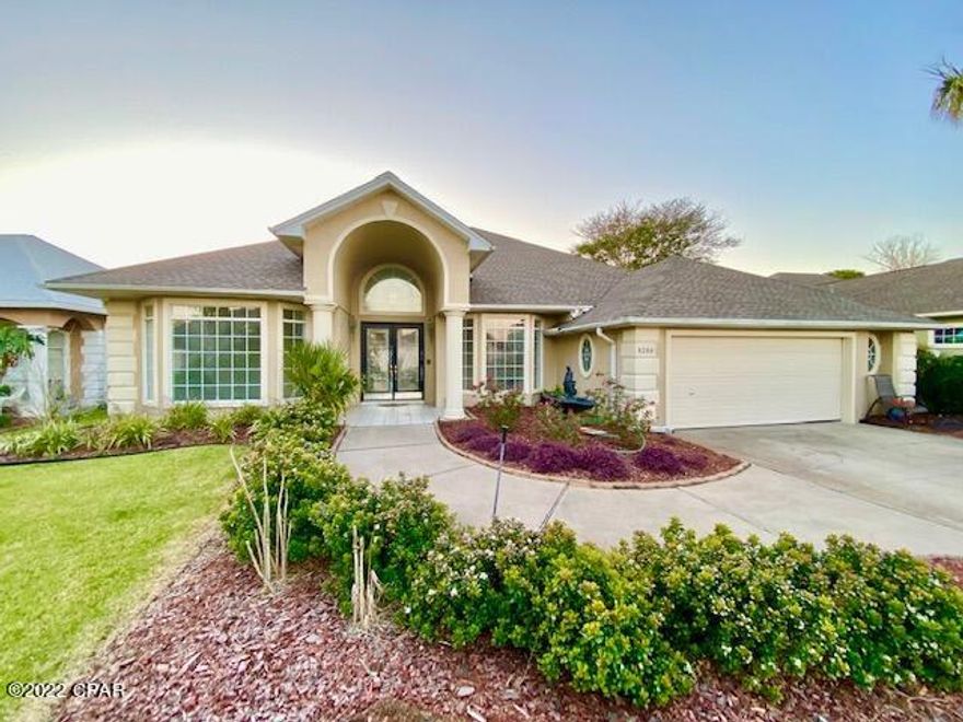 'CURRENTLY UNDER CONTRACT, SELLER ACCEPTING BACKUP OFFERS' OPPORTUNITY to own a home in the sought after Palm Bay neighborhood.  This three bedroom two and a half bath home sits prestigiously on its large 80 x 140 lot.  A tiled front porch welcomes you in to a freshly painted interior with spacious 10 foot ceiling height.  The open floorplan with glass doors that open to the screened lanai and pool area are perfect for entertaining in addition to the large formal living room and formal dining room with bay windows. The gas fireplace features marble hearth and custom woodwork.  *All important listing information should be verified