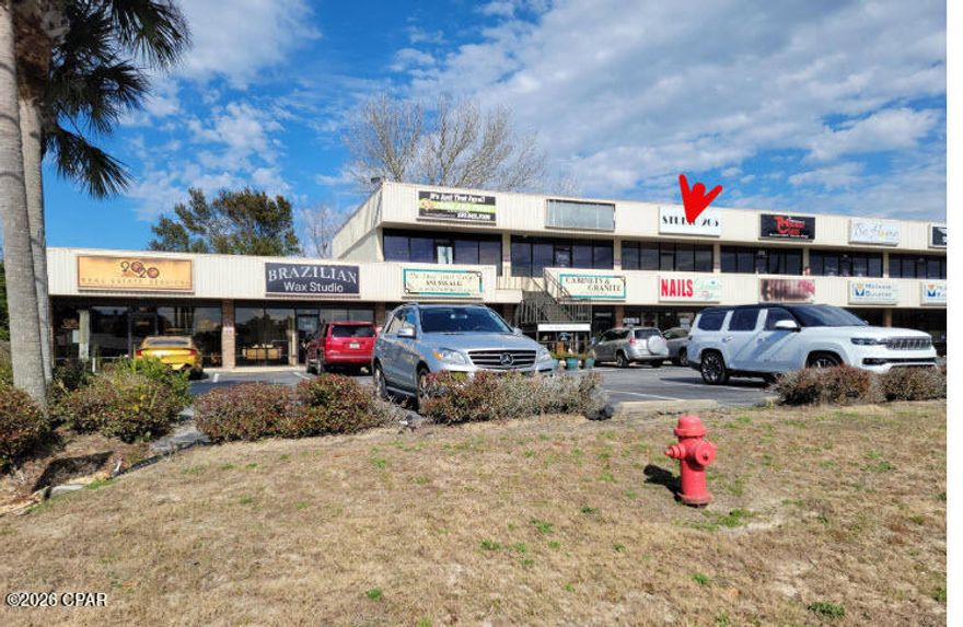 ******OWNER WILL FINANCE************ with a qualified Buyer
Unit  has a average daily traffic counts of 45,500 vehicles, this is a tremendous opportunity to own commercial real estate in the heart of Panama City Beach's massive growth. Whether you are looking for a space for your own business or to buy and hold to lease to someone else, Panama Plaza's location is ideal. Close to the new 87-acre research hospital and a variety of other development, be sure and put this on your list to consider. This particular unit is in excellent condition. Tenant is  only responsible for electricity, internet, and phone. Everything else is covered under cam fee.