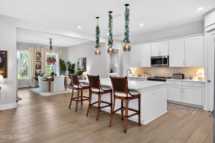 Easy-access, single-level home located in the sought-after waterfront community of RiverCamps—priced under $800K. Built in 2023 and situated on a private 0.75-acre homesite along a paved road, this property offers exceptional privacy with no neighbors on either side or behind, creating a peaceful connection to nature.

The home features 2,296 square feet of living space with 3 generously sized bedrooms, 3 full baths, and a spacious 2-car garage. Interior highlights include 10-foot ceilings throughout, luxury vinyl plank flooring, and granite countertops. Both the front and back screened porches provide ideal spaces to relax and enjoy the tranquil surroundings.

No other neighborhood in Panama City Beach offers this level of personal space and serenity.

Located within the 1,500-acre RiverCamps community, residents enjoy over seven miles of trails and boardwalks, scenic overlooks, a 600-foot pier, owners-only boat ramp, and a short 30-minute boat ride to the Gulf. Community amenities include day-use boat slips, docks, wash stations, pickleball courts, a zero-entry pool, and a new fitness center and outfitters area currently under construction, with completion expected in late 2026.

RiverCamps is conveniently located just 10 miles from the white-sand beaches and Pier Park, 10 minutes from Northwest Florida Beaches International Airport and the new Tallahassee Memorial Healthcare Hospital, and only 2 miles from the recently announced Publix grocery store and future retail development.
RiverCamps is close to everything—yet far from the traffic and crowds.