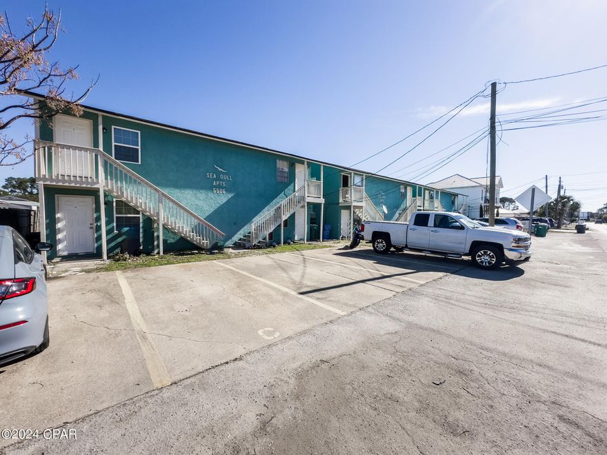 Investment opportunity, Three Quadraplexes, all 100% occupied. Great location on Panama City Beach with easy access to the beach, Navy Base, St. Andrews State Park and great restaurants. Each of the 12 units are one bedroom and one bath with full kitchen.
All units are under professional property mgt and rented long term currently but could be used as Short-Term rentals also. Entire complex is very well maintained, along with new roofs in 2019.
Owner will consider owner financing, call for more details.