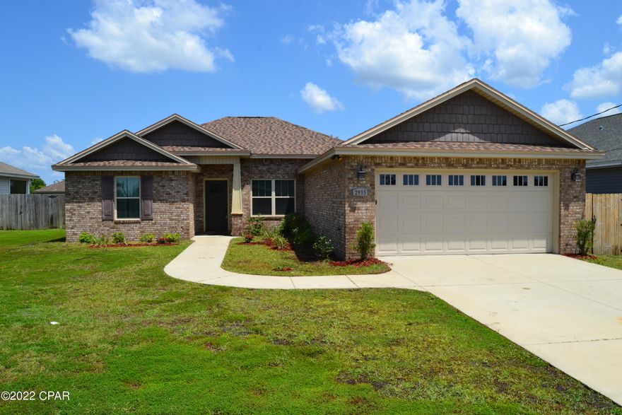 CURRENTLY UNDER CONTRACT, SELLER WILL CONSIDER BACKUP OFFERS. NEAT and clean 3 bedroom, 2 bath brick home in Panama City for UNDER $300,000!!!!   The most sought after home is a newer home in this exact price range and this is IT.  STOP what you are doing and make an appointment NOW.  You have to see this open floor plan with 10' ceilings, solid maple cabinets, granite counter tops as well as complete appliance package.   For those seeking low electric bills this home features 14 SEER HVAC with R-38 Insulation in attic and R-13 for walls plus extra interior soundproofing.  Bonus features is a convered patio, 2 car garage and split bedroom plan.   You really need to see this one because it is ready to go and priced to sell. Call your Realtor today