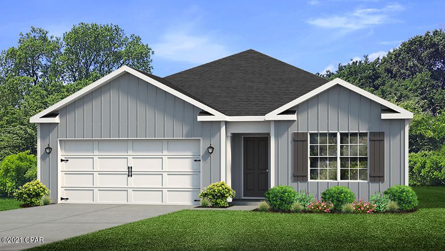 Welcome to the newest phase in Olde Town Village! This gorgeous Cali floor plan has two bedrooms just off the foyer with a shared bath. The kitchen

is open and spacious with plenty of cabinetry, a corner pantry, and a center island. The standard appliances include, a stove, microwave and dishwasher.

Bedroom 1 is just off the large living area and has a bath with a dual sink vanity, large soaking tub, separate shower and a walk-in closet. Additional features

include vinyl flooring throughout the common areas, carpet in the bedrooms, and nickel hardware on interior doors. This home is being constructed with the Zip Sheathing system, providing greater protection than a traditional housewrap from
damages due to wind, rain, and extreme weather.

Pictures, photographs, floor plans, elevations, features, colors and sizes are approximate for illustration purposes only and will
vary from the homes as built. Home and community information including pricing, included features, terms, availability and
amenities are subject to change and prior sale at any time without notice or obligation. For Move-In/Completion Estimates:
Ready dates are estimates only. Timing of completion of construction and buyer move-in are subject to contingencies
contained in home purchase agreement and governing jurisdictions issuance of a certificate of occupancy and may change due to forces majeures and other delays or disruptions outside the reasonable control of the Builder.