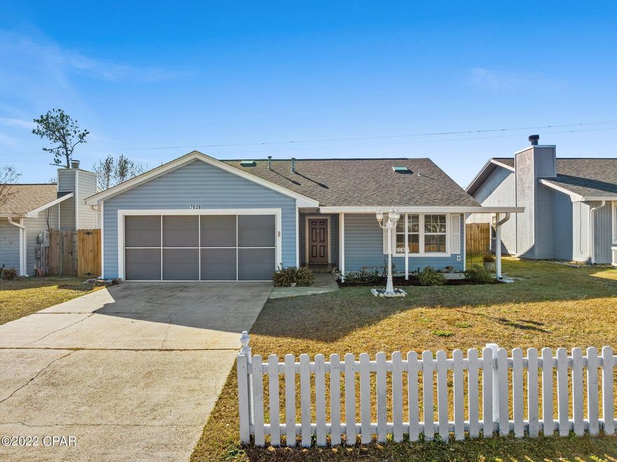 CURRENTLY UNDER CONTRACT, SELLER WILL CONSIDER BACKUP OFFERS. AFFORDABLE MOVE IN READY home is ready for its new owners. Already equipped with a fenced in back yard for your kiddos or furry family members to play as well as a brand new shed out back for your additional storage. Very close to Tyndall AFB and less than 30 minutes to the beach. Quiet friendly neighborhood with sidewalks. When you walk in you will feel happy with all of the natural lighting making it bright and with a beautiful wood burning fireplace it will feel like home. The kitchen has sparkling granite counter tops, bright white cabinets a large pantry and stainless-steel appliances. Large Front and rear covered patios as well as a screened garage. Schedule your appointment today!