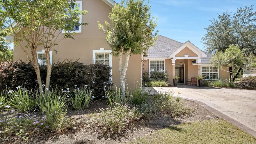 CURRENTLY UNDER CONTRACT, SELLER ACCEPTING BACKUP OFFERS. Beautiful home located in the exclusive subdivision The Preserve on the Bay in a guarded community.  The home has a new roof, new exterior paint and screen enclosure for pool.  The kitchen is open and overlooks the breakfast area and great room.  The home has a master bedroom on the first floor and the master bath has dual sinks, steam shower, spa tub, and 2 walk in closets.  Split plan with two bedrooms on one side of the home.  A 4th bedroom/bonus room is located above the garage and has a full bath. The master bedroom, 2nd bedroom, breakfast area and great room overlook the porch/heated pool area.