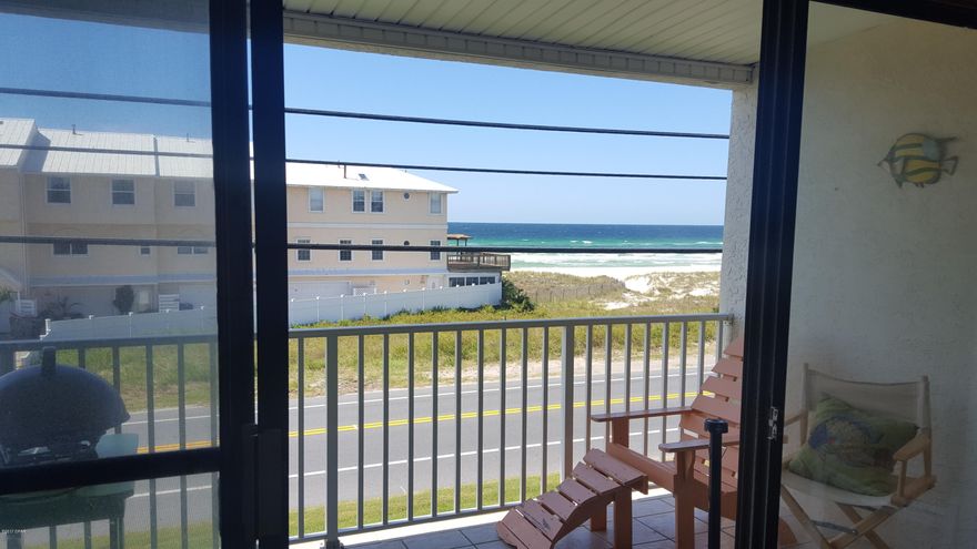Beautifully decorated condo across the street from the beach, with a great view from your balcony. No short term rentals. A great place to live or a 2nd home to come for a get-a-way. Set on your balcony & enjoy the gulf view.