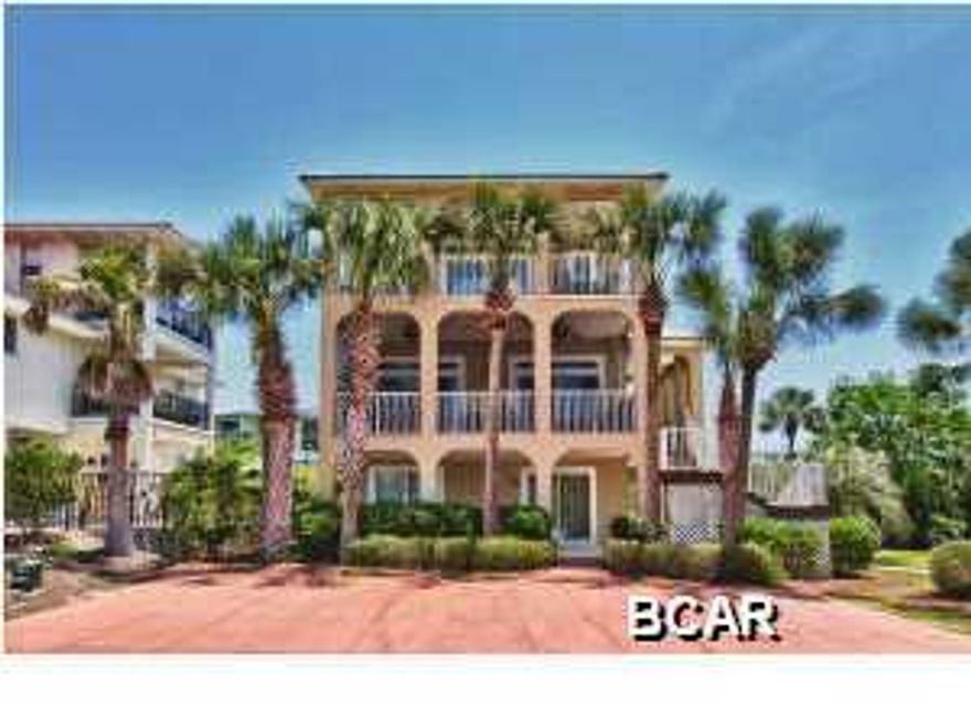 *** SOUTH SIDE OF 30A, INTERIOR AND EXTERIOR JUST TOTALLY REPAINTED, SPECTACULAR GULF VIEWS, GATED NEIGHBORHOOD, PRIVATE POOL, DEEDED BEACH ACCESS, AND GREAT RENTAL HISTORY *** This community is located right between Alys Beach and Rosemary Beach and is walking distance to both of them. From top to bottom the whole house has just been painted on the interior and exterior and looks phenomenal. Fully furnished, and the beach walkover is only 30 steps away. House is located on the corner lot in the south end of the cul-de-sac of this private 11 lot community. Home includes 6 full bedrooms plus a bunk room, sleeps 16 comfortably, and has phenomenal rental history. 2012 rental income was $102,689 and in 2013 $101,571. The 1st floor features a separate den/kitchen, 2 bedrooms, and a bunk