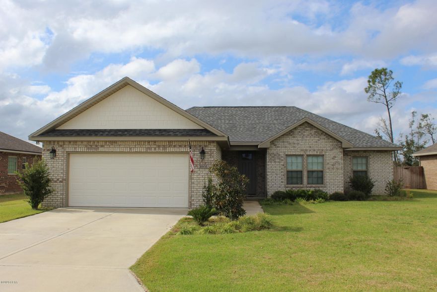 Lovely  4 bedroom, 2 bath home located in the popular Cedar Park Community. This home has 10 ft ceilings, with crown molding & decorative tray ceiling.  The kitchen is equipped with refrigerator, range, and dishwasher and features large island with quartz counter-tops, custom cabinets, and pantry. Spacious master bedroom with tray ceiling, and master bath has double-vanity sinks, large walk-in shower, and walk-in closet. Convenient to schools, shopping, and Tyndall AFB.  Call today!