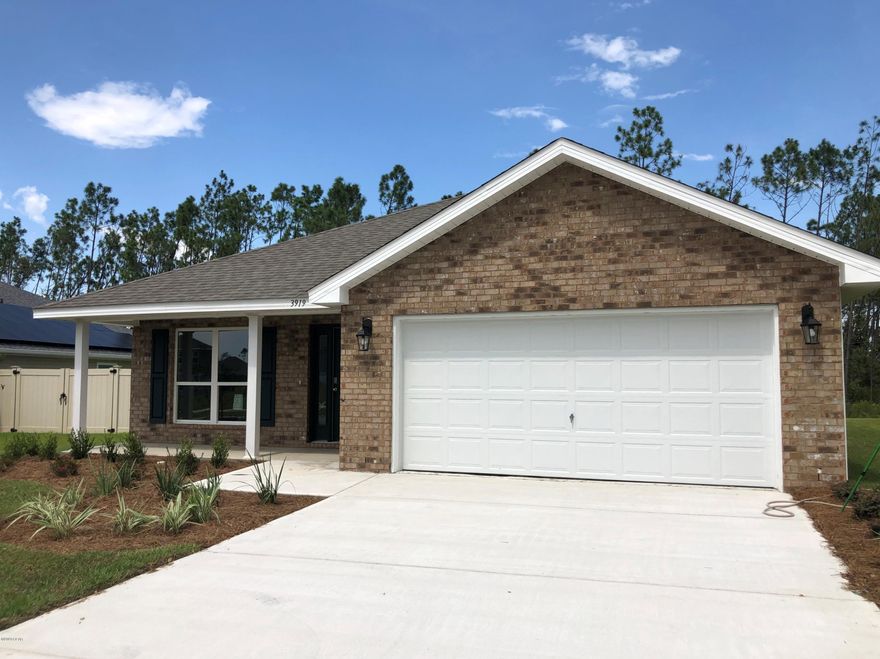 This Boston is under construction and should be completed and move-in ready August 2020. This home features traditional 8' ceilings, vinyl flooring and durable laminate counter tops throughout with carpet in bedrooms. The Kitchen

is open to a breakfast area and there is open living area. This home also has an appointed dining room at the front as you enter. The Master bedroom features a

nice size bath with dual sink vanity and spacious walk in closet. This home features nickel hardware on interior doors, a lighting package, appliances include a

stove, microwave and dishwasher. Also included is a Smart Home package, standard feature with Qolsys touch panel, Kwikset

Smartcode lock, Skybell door bell and Echo Dot device. Magnolia Hills is located just North of Panama City and approximately
20 minutes to Tyndall Air Force
Base. Pictures, photographs, floor plans, elevations, features, colors and sizes are approximate for illustration purposes only
and will vary from the homes as built. Home and community information including pricing, included features, terms, availability
and amenities are subject to change and prior sale at any time without notice or obligation. For Move-In/Completion Estimates:
Ready dates are estimates only. Timing of completion of construction and buyer move-in are subject to contingencies
contained in home purchase agreement and governing jurisdictions issuance of a certificate of occupancy, and may change
due to forces majeures and other delays or disruptions outside the reasonable control of D.R. Horton, Inc.