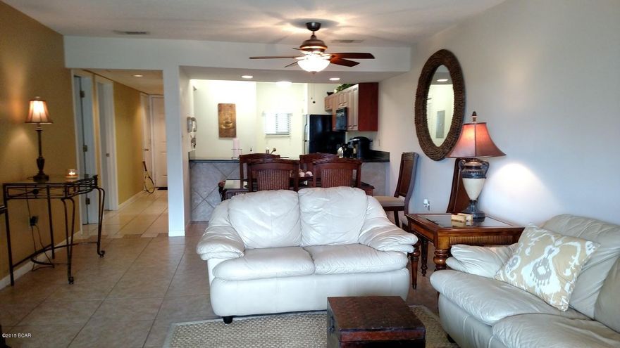 Beautifully remodeled unit in Edgewater Tennis Villas.  This unit has updated flooring (tile throughout), updated cabinets and granite countertops.  All furnishings except a few personal items that are currently in unit convey.