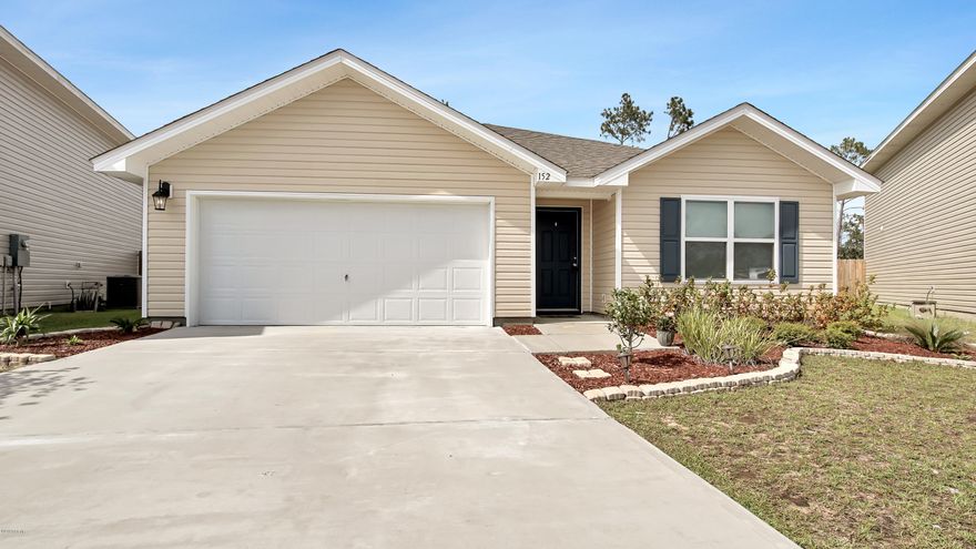 Welcome to this super cute home on a cul-de-ac in the popular Fanning Bayou neighborhood! This open floor plan will have your attention as soon as you walk in. You'll immediately notice the beautiful flooring & large foyer. As you move to the kitchen you'll love the big island, spacious pantry, & many cabinets. The kitchen over looks the dining area & living room making it a great place to entertain. The master bedroom is split from the other 3 bedrooms for privacy. Master bedroom offers a spacious bathroom with double vanities, soaker tub & separate shower. The three additional rooms are spacious & offer plenty of storage. Outside you'll enjoy the covered patio & large back yard. This community offers a resort style pool with a hot tub, playground, gas grills, & recreation area.