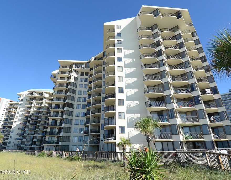 Beautifully renovated condo Currently has Over $48K+ in rentals on the books for 2023 and growing,  .
This 1 bedroom, 1 bath unit, is located on the 8th floor of the Sunbird Complex and sleeps up to 4. 618 square foot corner layout has additional windows for a wider view. The private balcony overlooks the main pool and has Gulf views. Condo is rental ready and equipped with a fully stocked kitchen, King Size bed, Queen Sleeper Sofa, and a flat screen TV in the living room. New balcony furniture, Newly painted balcony, new electrical outlets on balcony, new windows in entire unit and new balcony sliding glass door. Most all furniture, kitchenware, and appliances were purchased a little over 1 year ago. The West tower pool is heated seasonally and is adjacent to the unit. Pineapple Willy's, Walmart, and local attractions are all within walking distance of this unit.