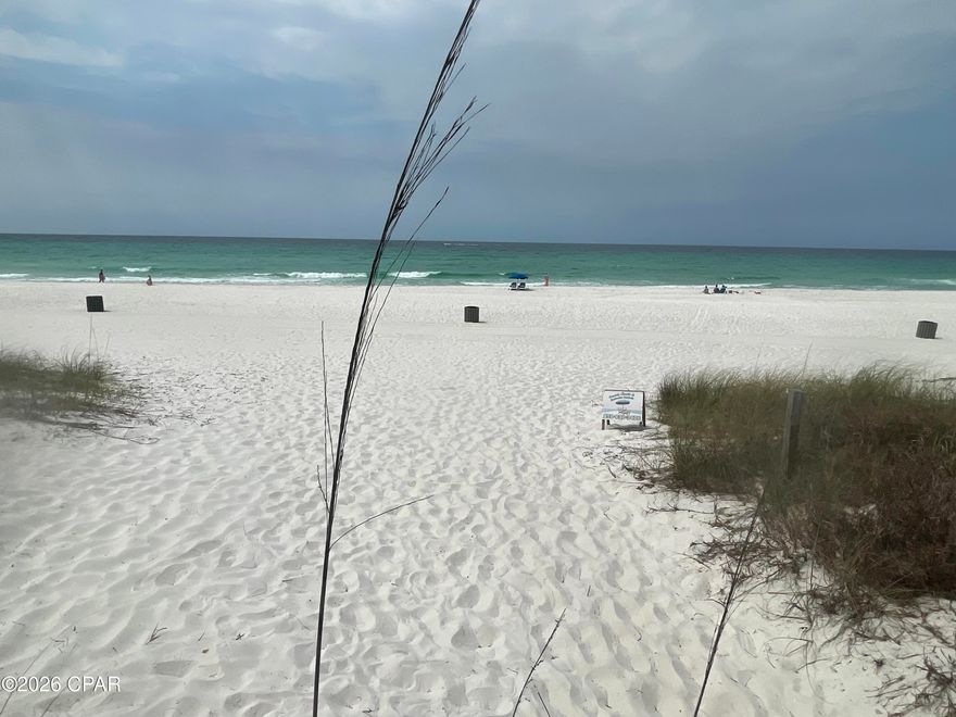 ***NO HOA, VERY CLOSE (1-BLOCK AWAY) TO THE GULF OF AMERICA***
Welcome home to SILVER SANDS BEACH resort community -- your forever dream home and/or incredible SHORT-TERM rental INVESTMENT opportunity located just 1-block from the white sandy beaches!  Just a short walk to the gulf breezes, emerald-blue waters, wild sea oats, and coastal sand dunes of the GULF of AMERICA!  Your vacation destination paradise awaits with plenty of family friendly entertainment venues, sports bar & grills, seafood restaurants & the amazing ST. ANDREWS STATE PARK -- take your golf cart for a brief but peaceful ride down Thomas Drive!  

***HOME FEATURES***
Upon entry to this spacious 2BR/1.5BA home, you will be impressed with open floor plan with the high-quality Tile flooring throughout the entire lower level!  The large spacious Living Room has easy sliding glass doors to access the private backyard patio with enclosed white vinyl fencing for private enjoyment!  Plenty of room to host & entertain your family and friends!  The beautiful kitchen area comes with an inviting breakfast coffee bar connected to the adjacent dining room.  The large Master Bedroom features an adjacent bonus room perfect to accommodate another sleeper option (sleeps 2).

***INVESTOR ALERT***
Perfect vacation home for large families (Sleeps 8 Total) -- Master Bedroom with Bonus Room (Sleeps 4), Guest Bedroom (Sleeps 2), Sleeper Sofa (Sleeps 2).

***IMPROVEMENTS***
Architecture Shingle Roof (2014), HVAC System (2019), Water Heater (2019), Sliding Glass Doors (2024), Tile Flooring entire 1st floor, White Vinyl Fencing (2014), 4-Point Inspection (2022) - certified Roof, Plumbing, Electrical, and HVAC System.  Pride in Ownership: Freshly painted throughout (2026) to maintain structural integrity & preservation -- interior walls, ceiling, and trim; exterior paint on stucco, walls, trim, front & back patio concrete!  Well-maintained and turn-key ready home! No need to look any further, welcome home!