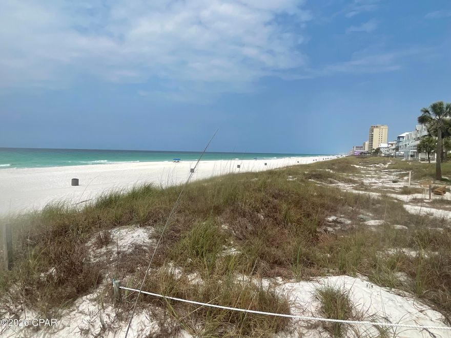***NO HOA, VERY CLOSE (1-BLOCK AWAY) TO THE GULF OF AMERICA***
Welcome home to SILVER SANDS BEACH resort community -- your forever dream home and/or incredible SHORT-TERM rental INVESTMENT opportunity located just 1-block from the white sandy beaches!  Just a short walk to the gulf breezes, emerald-blue waters, wild sea oats, and coastal sand dunes of the GULF of AMERICA!  Your vacation destination paradise awaits with plenty of family friendly entertainment venues, sports bar & grills, seafood restaurants & the amazing ST. ANDREWS STATE PARK -- take your golf cart for a brief but peaceful ride down Thomas Drive!  

***HOME FEATURES***
Upon entry to this spacious 2BR/1.5BA home, you will be impressed with open floor plan with the high-quality Tile flooring throughout the entire lower level!  The large spacious Living Room has easy sliding glass doors to access the private backyard patio with enclosed white vinyl fencing for private enjoyment!  Plenty of room to host & entertain your family and friends!  The beautiful kitchen area comes with an inviting breakfast coffee bar connected to the adjacent dining room.  The large Master Bedroom features an adjacent bonus room perfect to accommodate another sleeper option (sleeps 2).

***INVESTOR ALERT***
Perfect vacation home for large families (Sleeps 8 Total) -- Master Bedroom with Bonus Room (Sleeps 4), Guest Bedroom (Sleeps 2), Sleeper Sofa (Sleeps 2).

***IMPROVEMENTS***
Architecture Shingle Roof (2014), HVAC System (2019), Water Heater (2019), Sliding Glass Doors (2024), Tile Flooring entire 1st floor, White Vinyl Fencing (2014), 4-Point Inspection (2022) - certified Roof, Plumbing, Electrical, and HVAC System.  Pride in Ownership: Freshly painted throughout (2026) to maintain structural integrity & preservation -- interior walls, ceiling, and trim; exterior paint on stucco, walls, trim, front & back patio concrete!  Well-maintained and turn-key ready home! No need to look any further, welcome home!