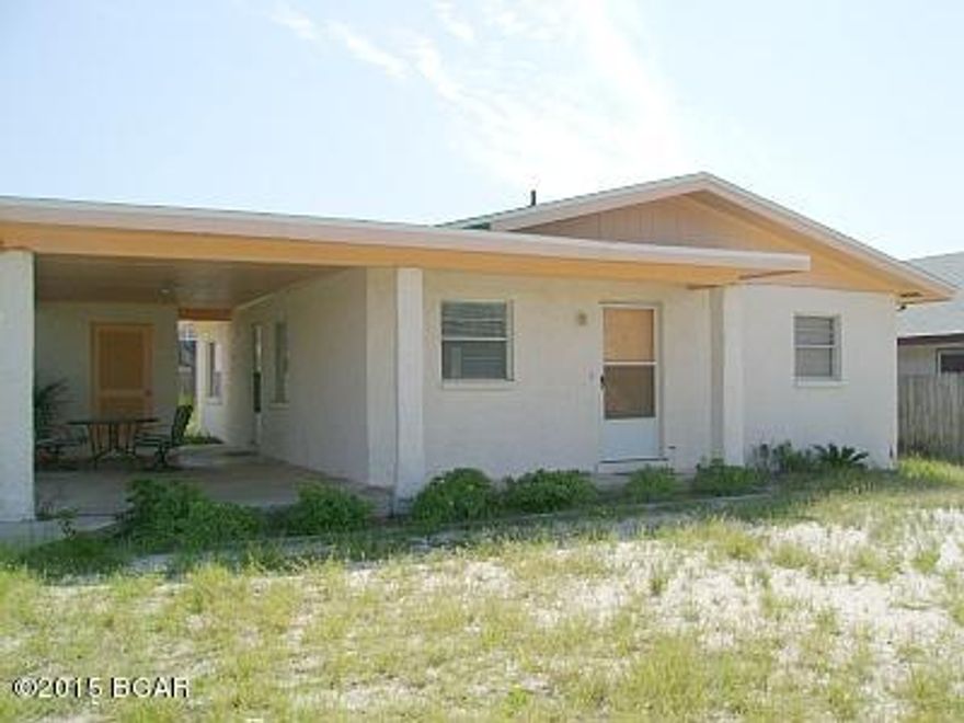 Nice home with ceramic tile and carpet, open floor plan, breakfast bar, fireplace, washer and dryer connections, 1-car carport, and great location to the beach!  Close to schools and shopping.