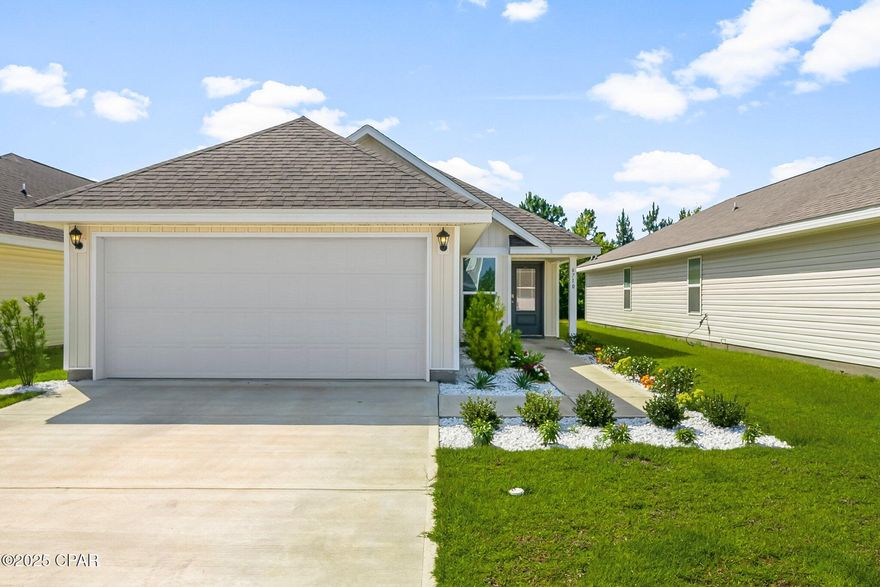 Located in the vibrant Liberty neighborhood, just off Star Ave! This beautifully designed Celeste floor plan offers 3 spacious bedrooms and 2 modern bathrooms, perfect for comfortable family living or entertaining guests. Located just 20 minutes from Tyndall Air Force Base. Pets allowed!