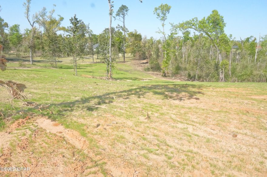 You don't have to be retired to enjoy a beautiful golf course community.  This cleared bluff style lot has a view from the t-box down the fairway to the green and is perfect for your next home.